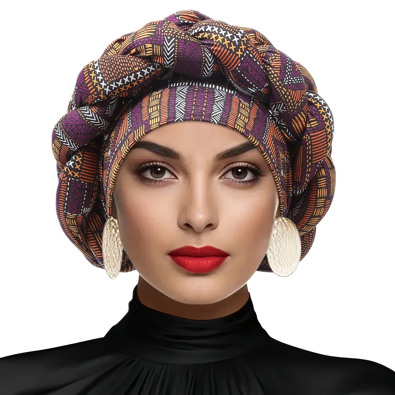 

Fashion African Muslim Turban Cap Women's Autogele Headtie Lady Head Wraps Nigeria Wedding Headgear Turbante Mujer 2026