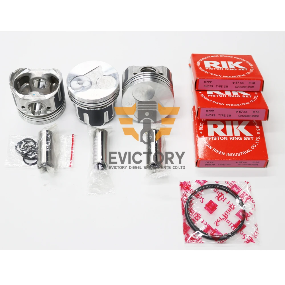 For KUBOTA forklift parts D782 rebuild kit oil pump + piston ring set