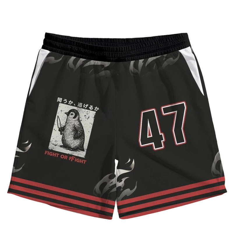 shorts-esportivos-casuais-unissex-com-estampa-3d-completa-de-pinguim-com-faca-e-faixa-vermelha-chama-respiraveis-para-treino-diario