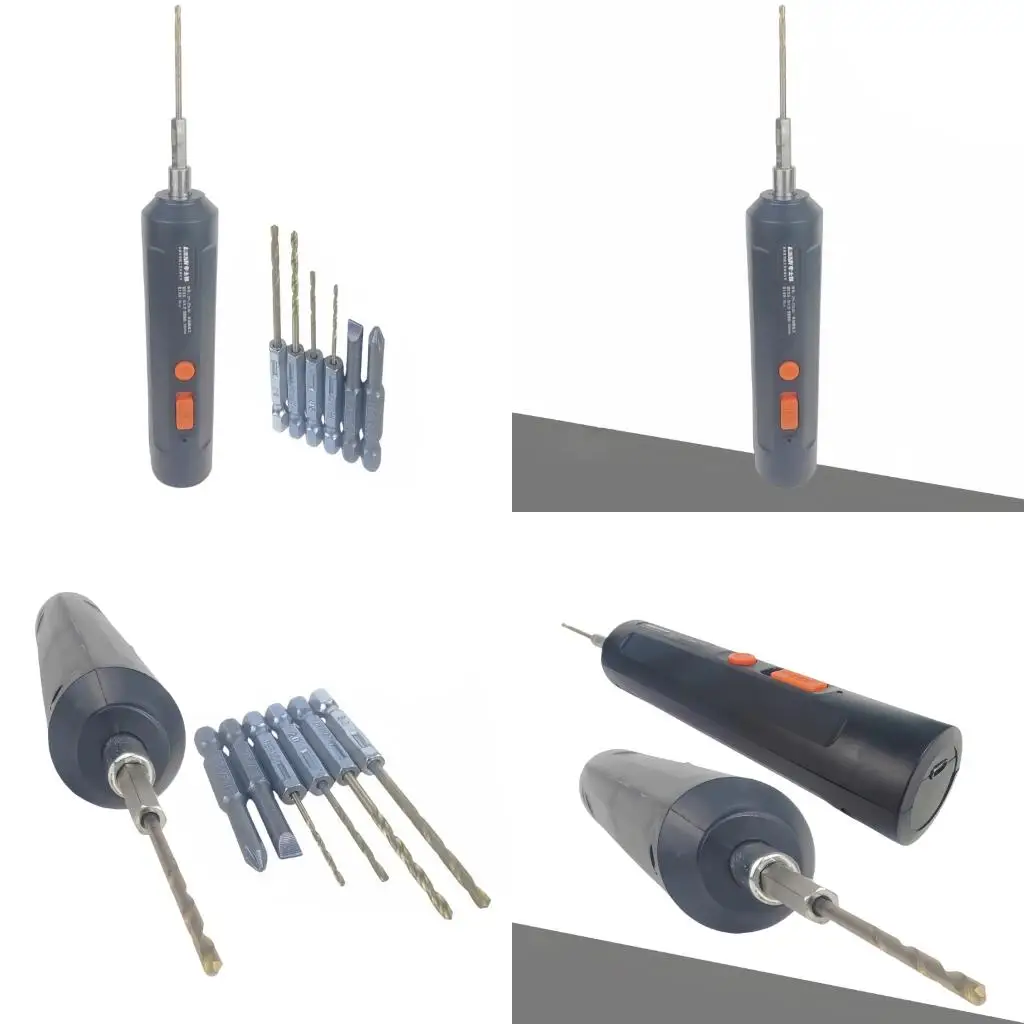 Convenient 7 Inch USB Rechargeable Electric Screwdriver Set With 6 Drill Bits high quality