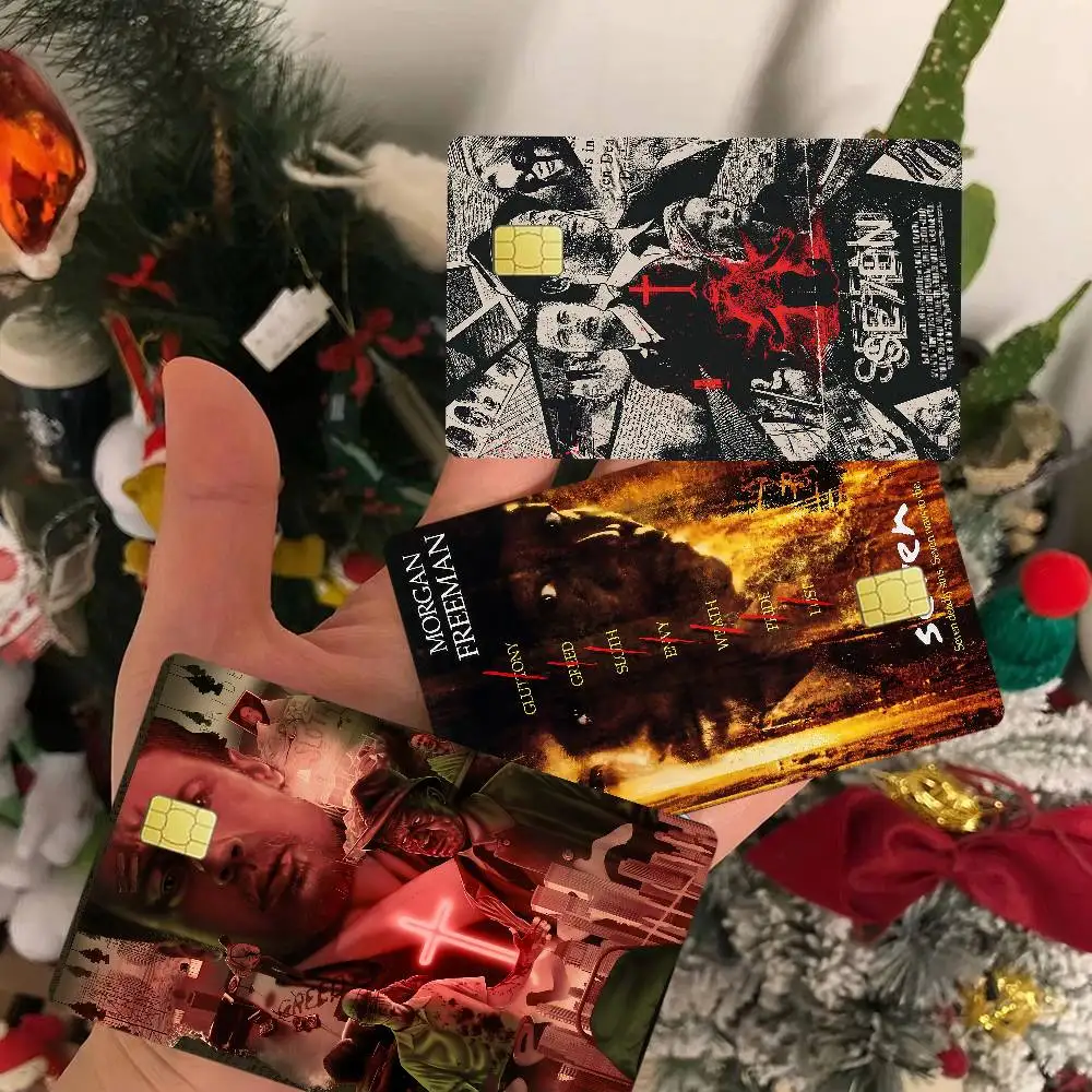 Seven Se7en Movie Anime Front Cover Film Sticker Skin For Credit Debit Card Small Large Chip