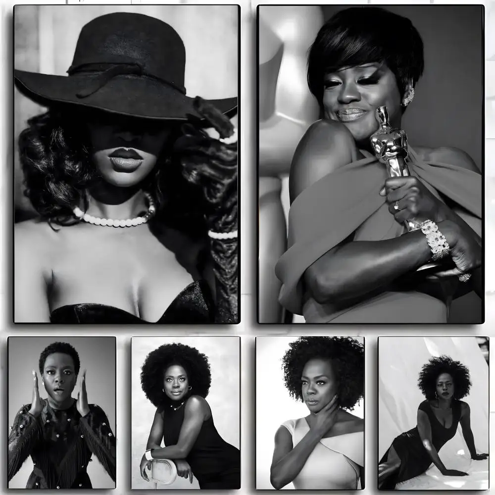 Actor  V-Viola D-Davis Poster Wall art print art suitable for living room bedroom bar parlor home decor gift