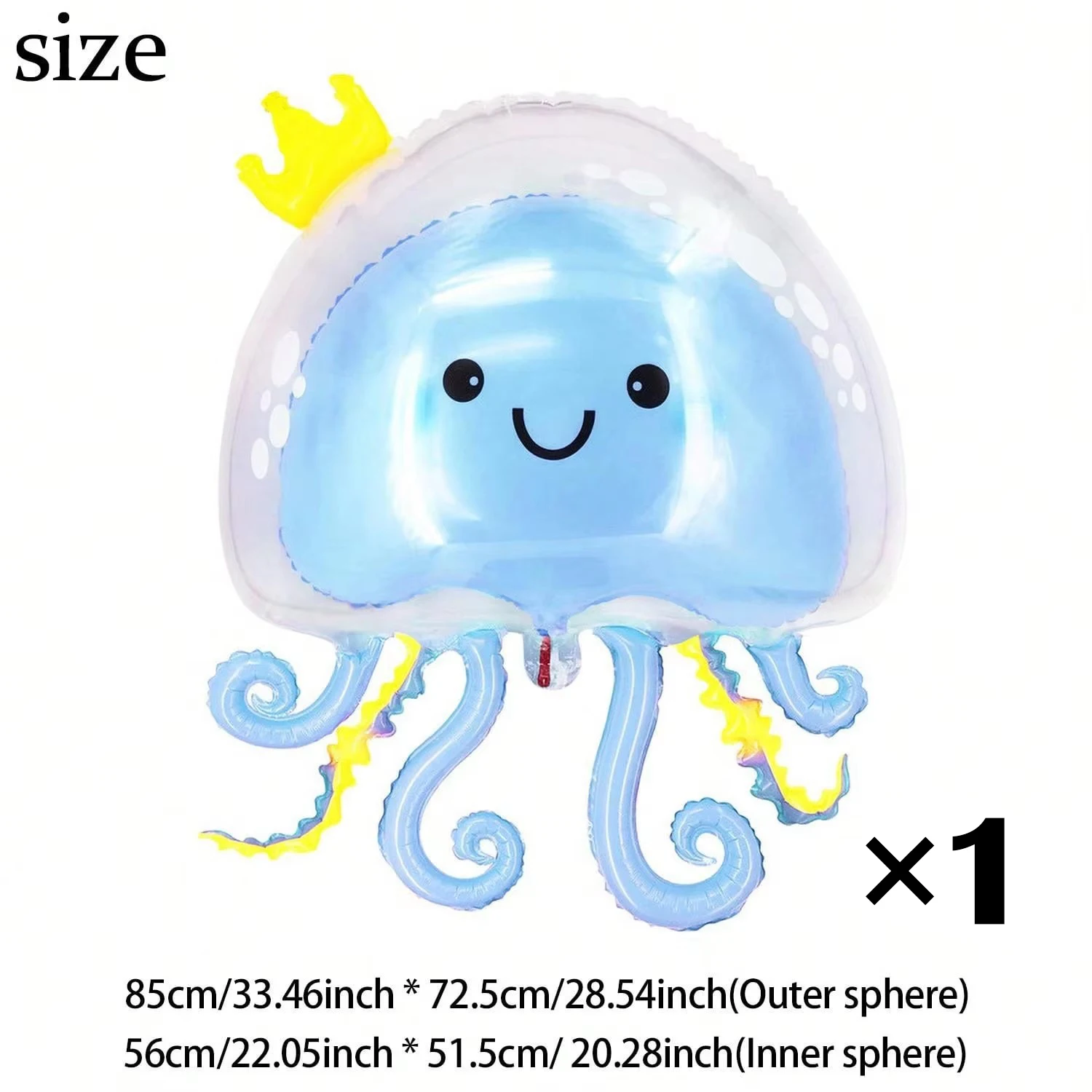 Cartoon Quallen Aluminium Folie Ballon Ozean Meerjungfrau Thema Geburtstag Party Dekoration Geschlecht Offenbaren Baby Dusche Foto Requisiten – Detail 8