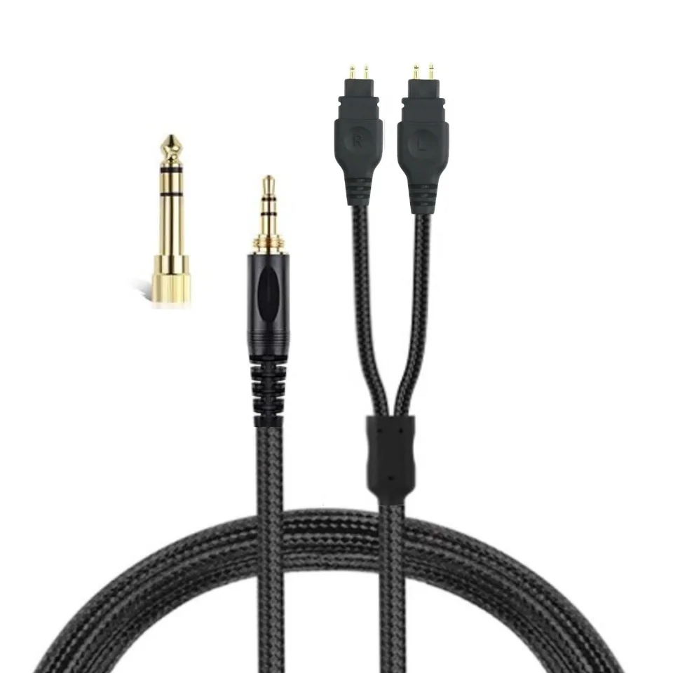 Audiokabel für Sennheiser HD580 HD600 HD650 HD660S HD6XX Headset Gaming-Headset-Kabel 3,5mm + 6,35mm Stecker Geflochtenes Kopfhörerkabel – Detail 5