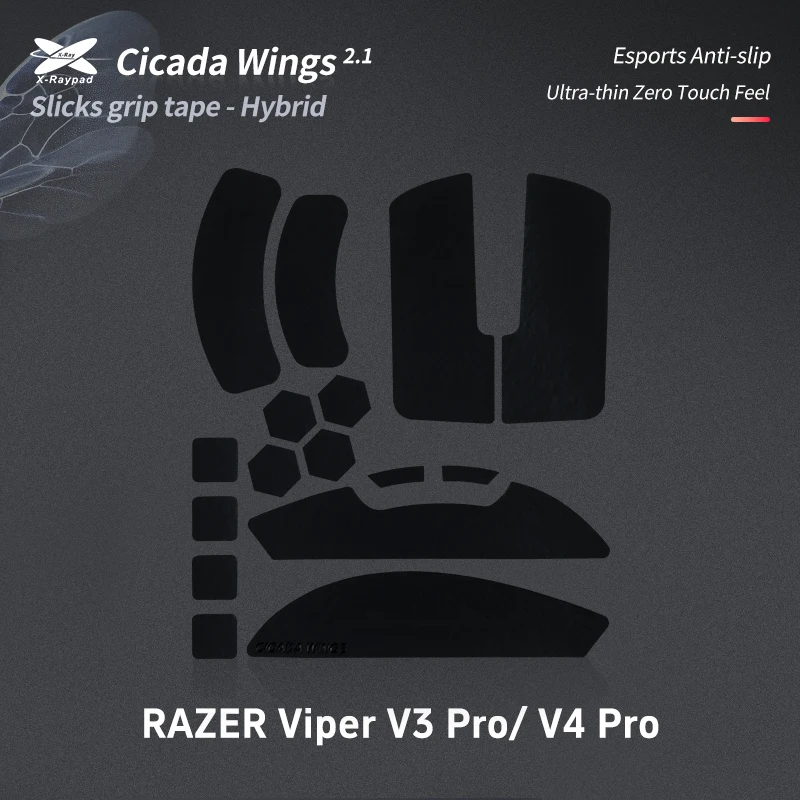 X-Raypad Cicada Wings V2 Slicks Grip para Viper V3 PRO y Viper V4 PRO