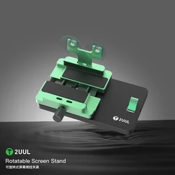 2UUL Multi-function Rotatable Screen Stand Fixture BH06 Touch Screen Side Hanging Clamp Back Cover Opening Phone Repair Fixture