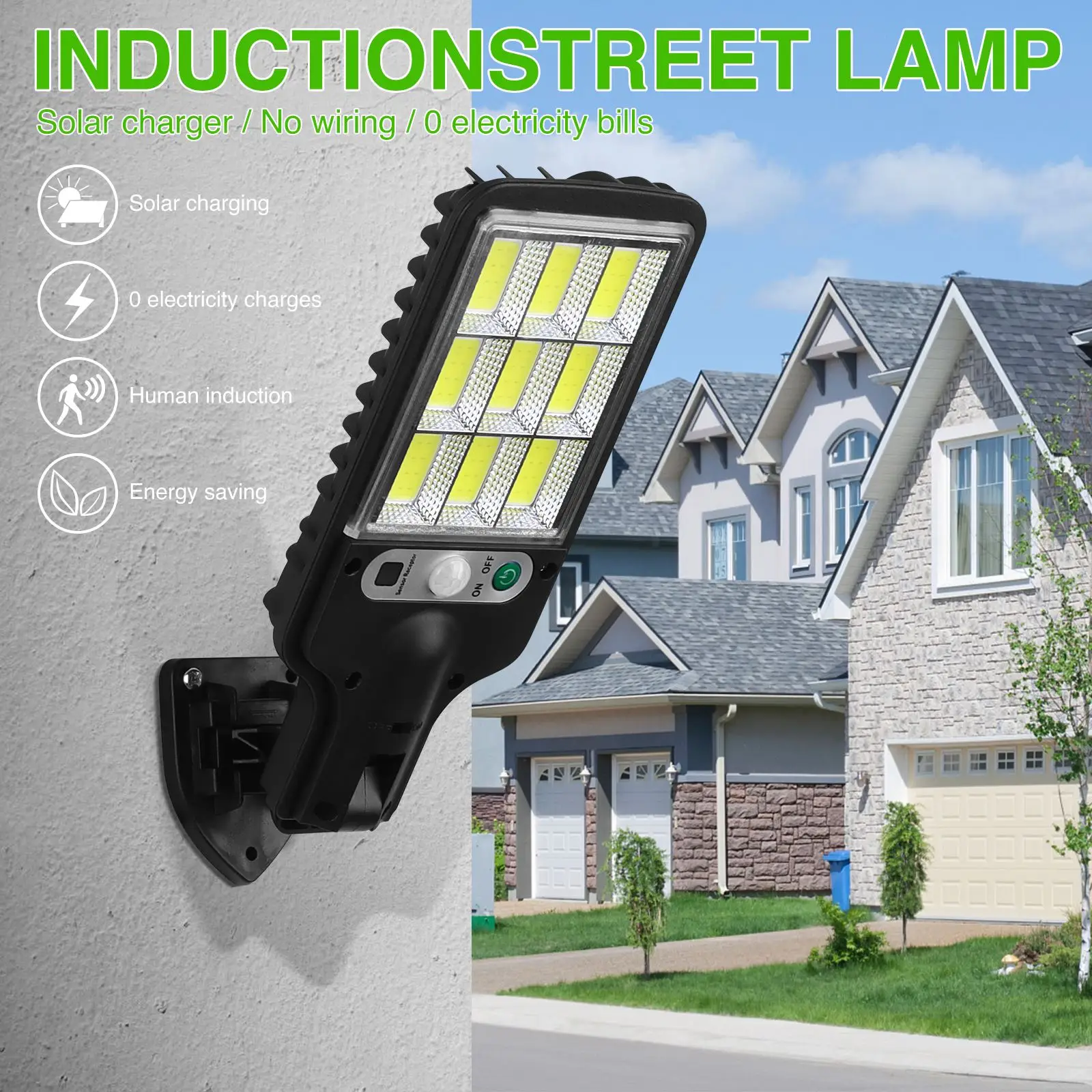 Downlight Solar Led Light Outdoor Wall Lamp Waterproof 3 Modes PIR Motion Sensor Garden Decoration Patio Porch Garage Lighting