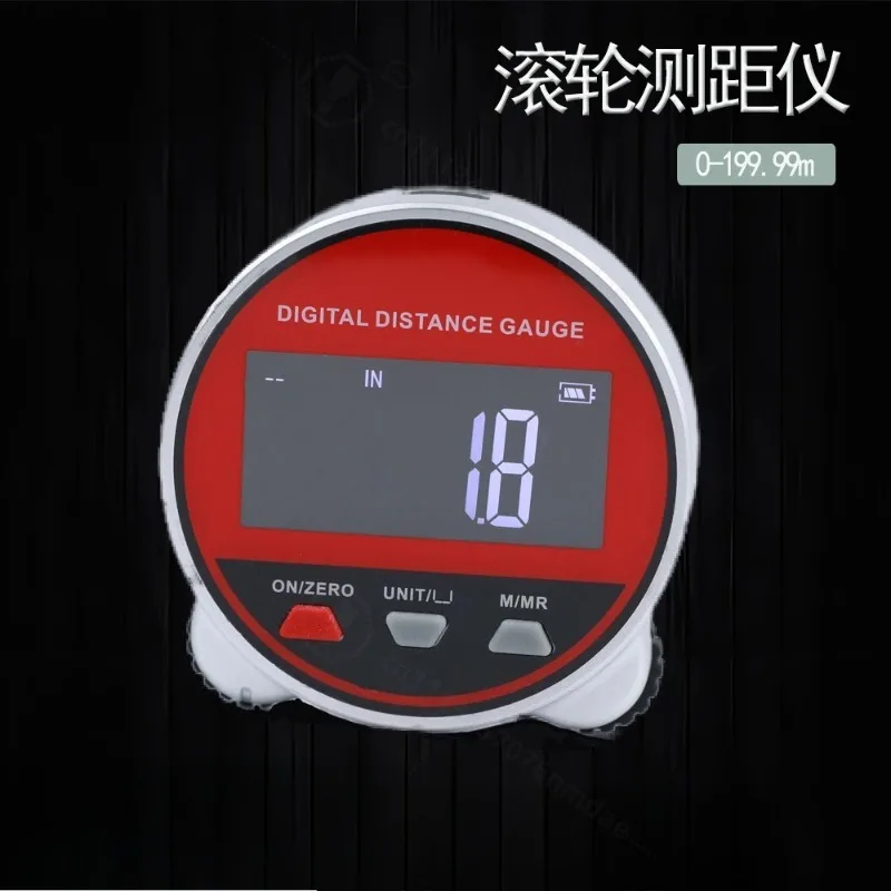 Multifunctional Digital Rolling Ruler Distance Meter Straight Curve Cylinder Irregular Surfaces Handheld Measuring Tool