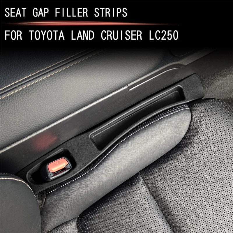 

Car Front Seat Gap Storage Box Gap Filler Strips Car Interior Accessories For Toyota Prado LC250 LC300 2023 2024