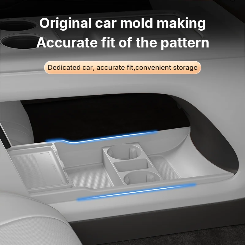 2025 For Leading Ideal‌ i8 Silicone Center Console Below Storage Box Central Control Organizer Mat Car Interior