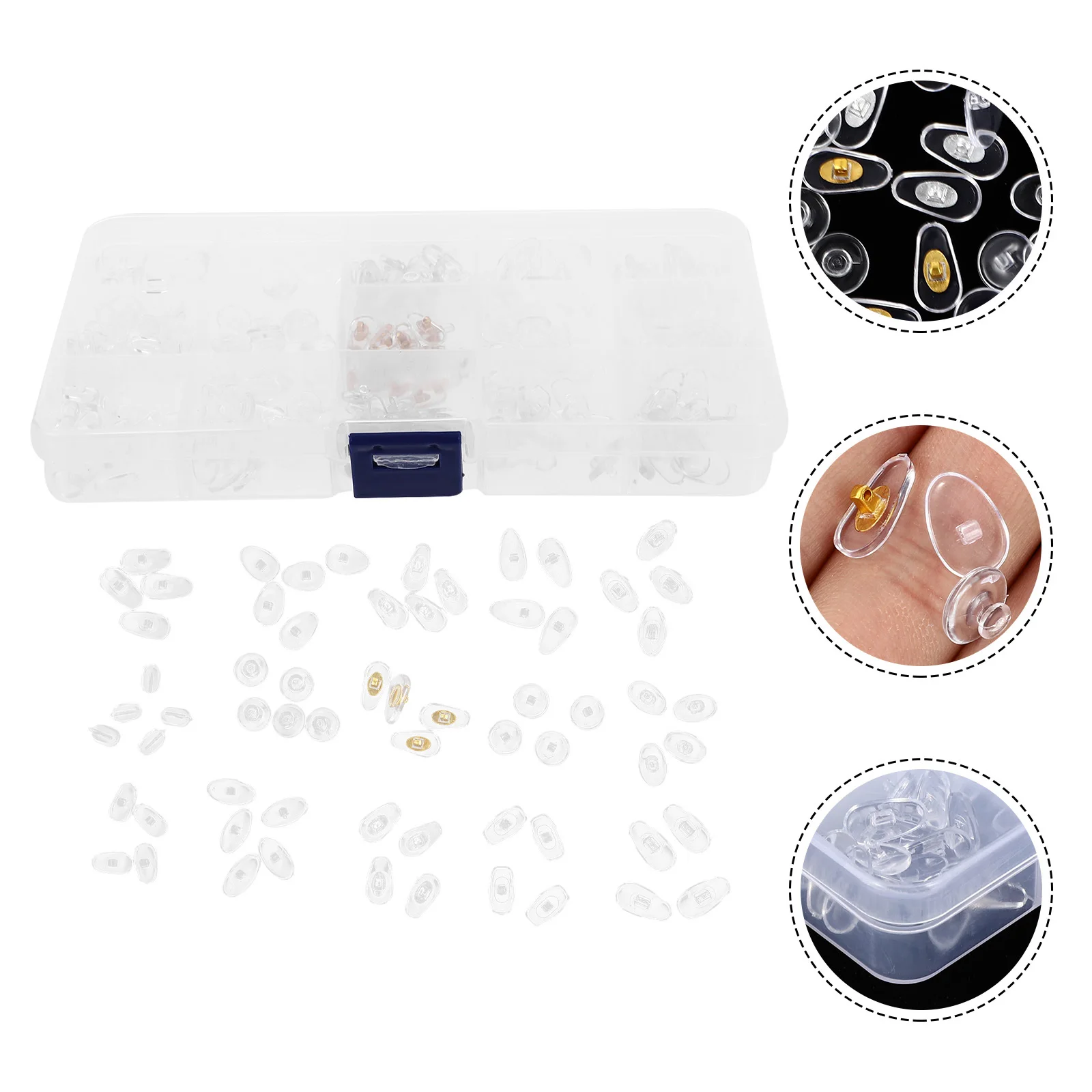 

1 set 1 Set Pvc Anti-Slip Glasses Nose Pads Assorted Colors For Eyeglasses Sunglasses Non-Slipping Cushion Eyewear Accessories