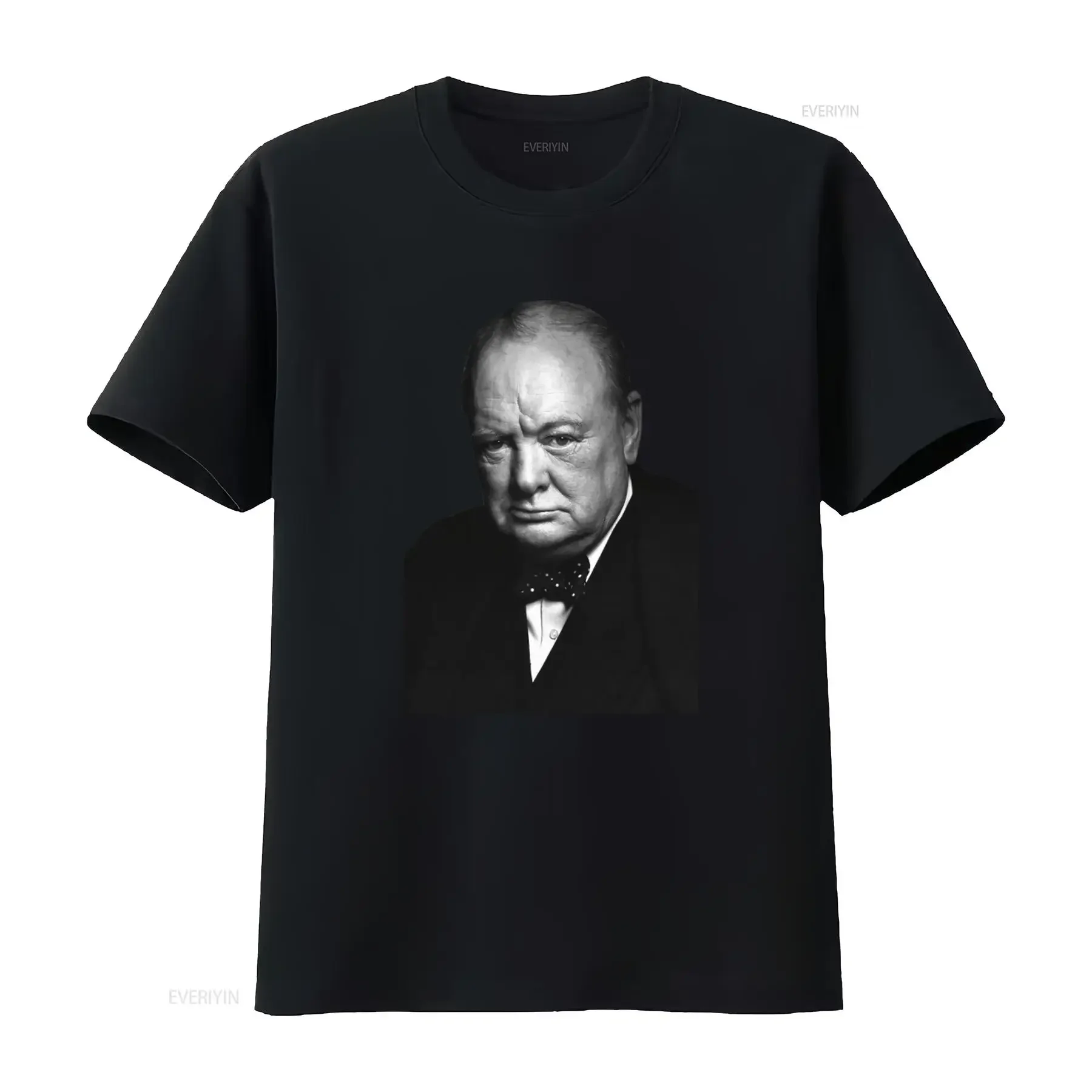 Winston Churchill Great Britain United Kingdom England Vintage Portrait T Shirt vintage Washed designer clothes Unisex homme