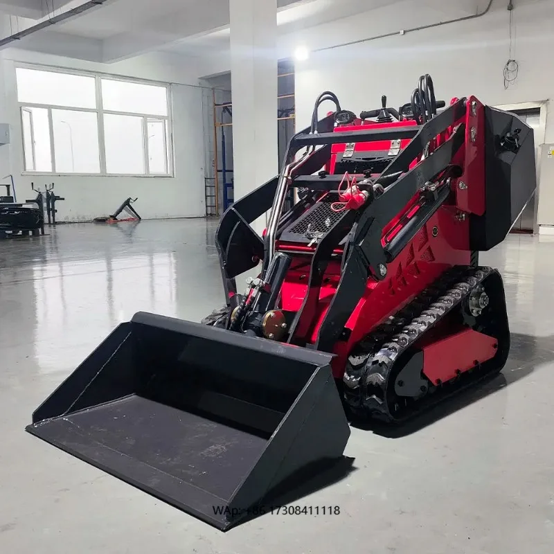 T470 Hot Sale Mini Skid Steer Loader With Engine Rubber Track Compact Design for Farm Snow Cleaning Work