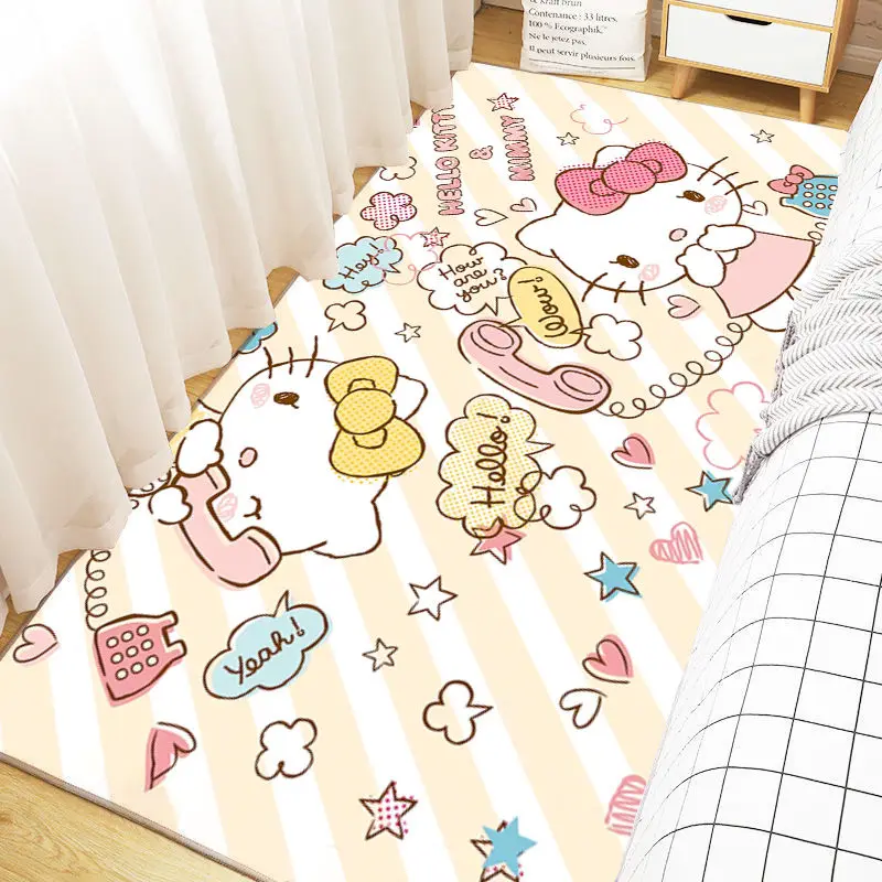 Cartoon Sanrio Large Area Carpet Hello Kitty Melody Cinnamoroll Lounge Rug Pochacco Bedroom Bedside Rug Kids Girls Room Decor