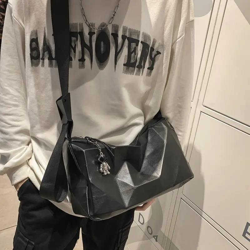 Crossbody Bag Men's Trendy Brand Cylinder Bag Bucket Men's Shoulder Small Satchel Casual Simple Sports Backpack Women' Exquisite