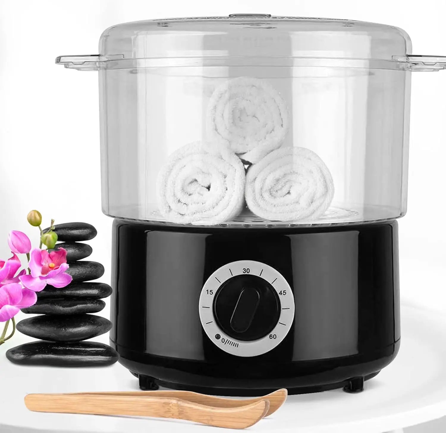 Vaporizador de toallas con enchufe europeo, herramienta hidratante para la piel Facial, esterilizador de vapor eléctrico Multi-en-1, calentador de toallas de calentamiento rápido