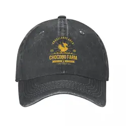 Classic Chocobo Farm Final Fantasy Baseball Caps Unisex Distressed Washed Sun Cap Video Game Outdoor All Seasons Travel Caps Hat