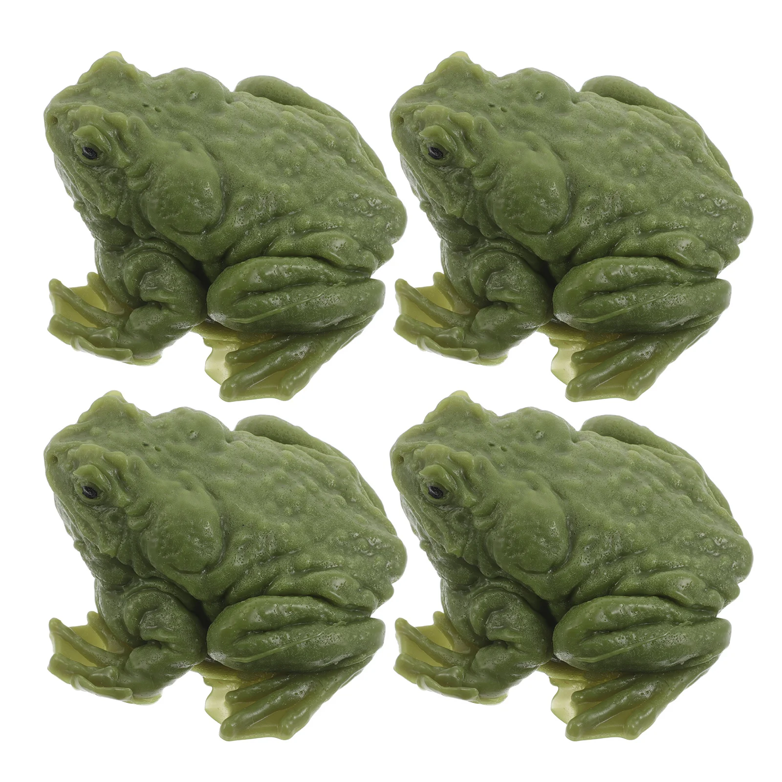 4 قطع من الضفدع الإسفنجي القابل للتمدد - محاكاة واقعية على شكل حيوان - هدية مبتكرة لتخفيف التوتر الممتعة للبالغين والأطفال #1