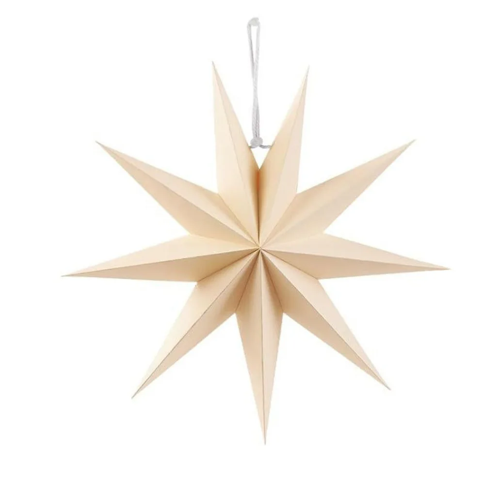 Hollow Out Christmas Hanging Decoration DIY New Year Paper Star Pendant Colorful Home Decor Christmas Tree Ornament Christmas