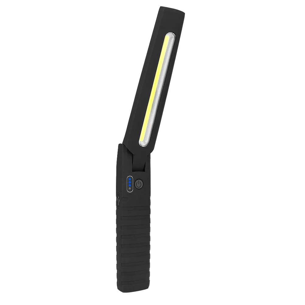 携帯型led作業灯、usb充電式、磁石吸着式、180度回転可能、キャンプ用、テント内検査用、緊急用、屋外用ライト。