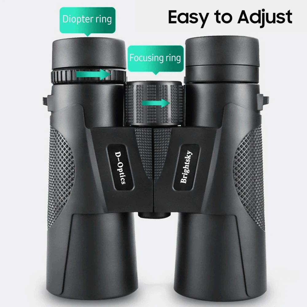 12x42 Professional Binoculars ED Lens BAK4 Prism Waterproof Metal Telescope for Outdoor Bird watching Camping Traveling