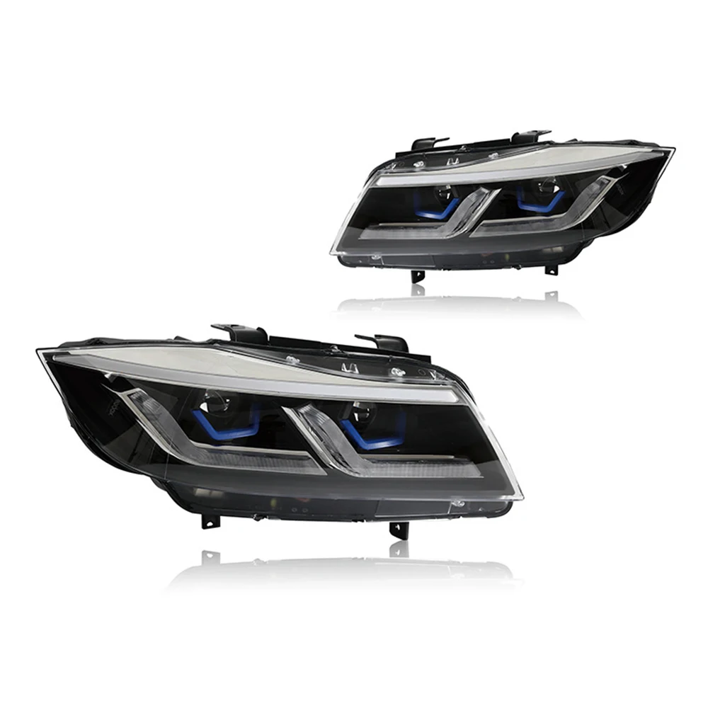 

Светодиодные фары для BMW 3 серии E90 2004-2011, 320i, 318i, 330i, проекционные фары с DRL, 12В, автозапчасти