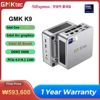 GMKtec K9 Intel Core Ultra 125H Gaming Mini PC 14-core 18-thread Intel Arc Graphics Gaming Computer PC Mini AI Boost PC Computer