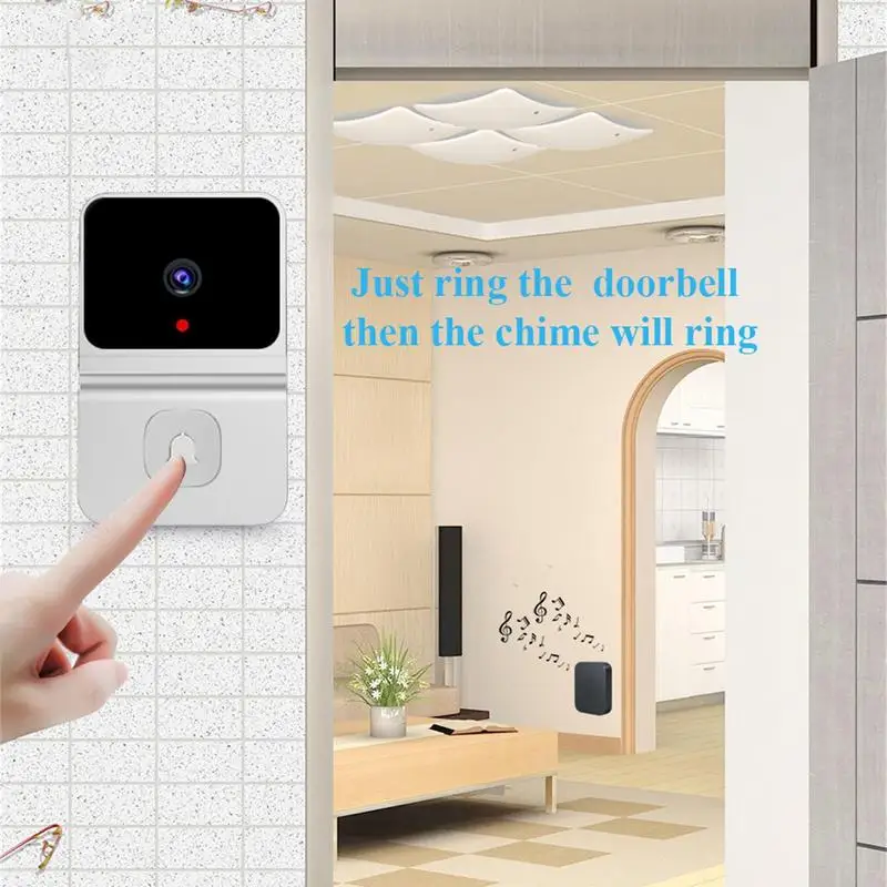 Wireless WiFi Outdoor Doorbell HD Camera Security Door Bell Voice Change Night Vision Video Intercom Home Monitor Door Camera