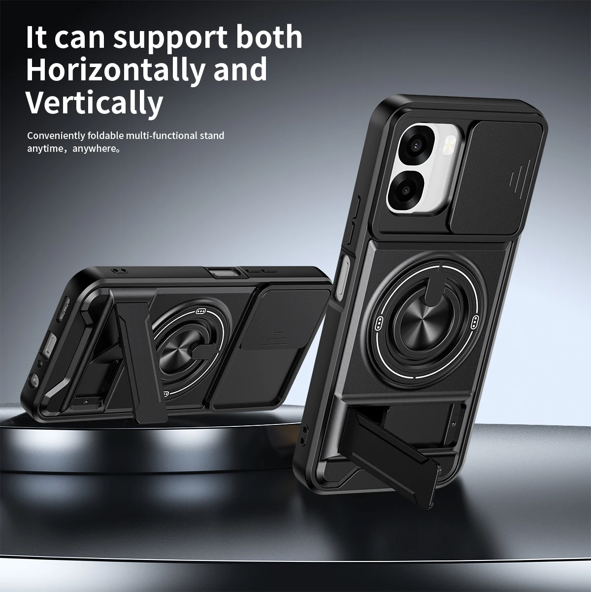 Armor Phone Case For Oppo A6x A6k A6t A6 5G Cover Lens Protection Magnetcic Ring Stand Holder Back Shell Fundas