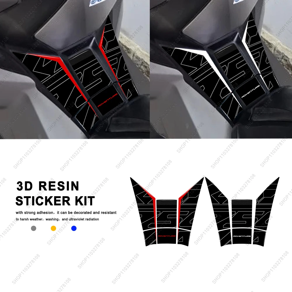 

3D комплект наклеек из смолы для X-ADV 750 XADV750 2017-2020, аксессуары для мотоциклов, накладка на топливный бак, водонепроницаемый защитный комплект, наклейка