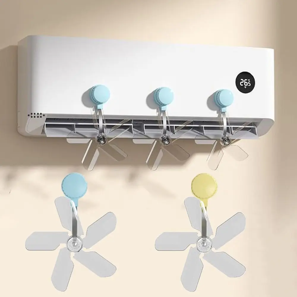 

3 шт. настенный кондиционер, пластиковый вентилятор в форме ветряной мельницы, лобовое стекло кондиционера с защитой от прямого обдува, регулируемый