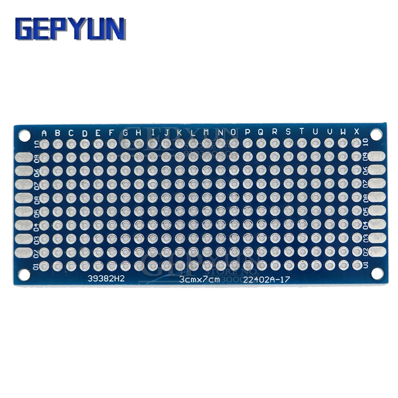 1 stücke 2x8cm 3x7cm 4x6cm 5x7cm 7x9cm Doppel Side PCB Board Gepyun Universal Printed Circuit Board Für Arduino Experimentelle BLAU