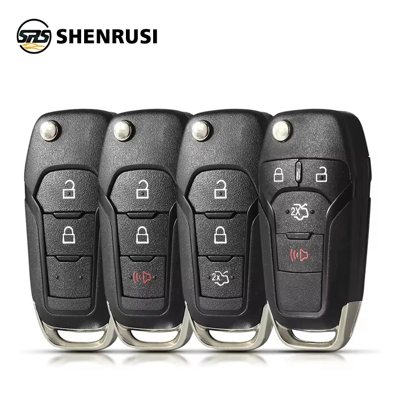 YONSEN Remote Car Key Shell Case For Ford F150 F250 F350 Explorer Ranger KA Fiesta Mondeo Focus Kuga Escort Fob 2/3/4 Buttons