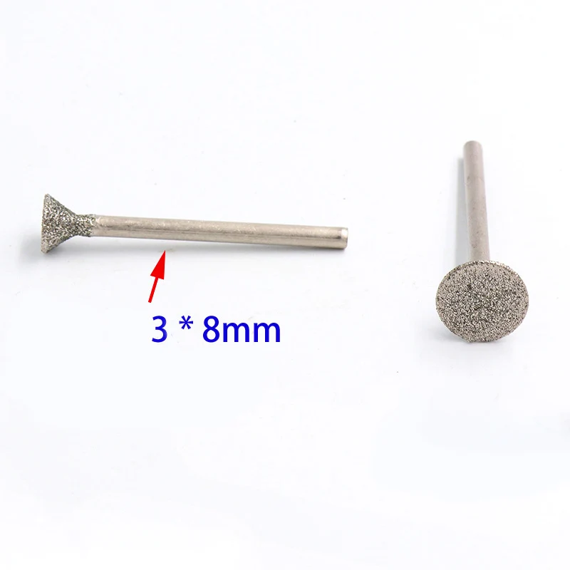 C2-نوع عرقوب 2.35 مللي متر 3 مللي متر 120 حصى الماس طحن لدغ 0.8-10 مللي متر الأسنان طحن بت الماس نقطة الماس طحن لدغ #6