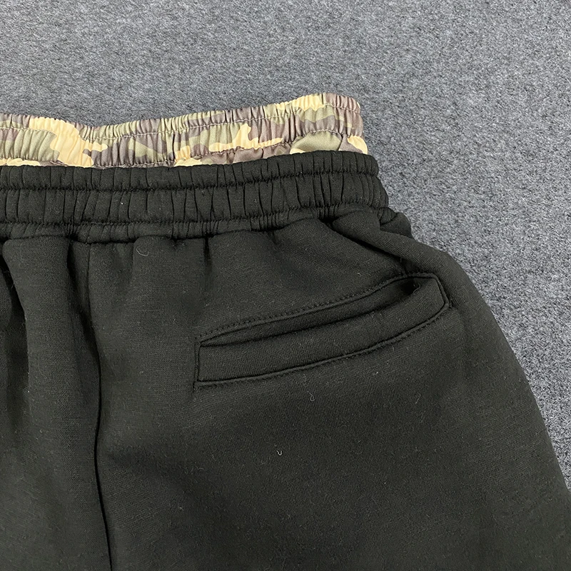 ليوبارد طباعة رسالة مطرزة مزدوجة الخصر الشارع سراويل تقليدية Y2K نمط الرجال والنساء Sweatpants تنوعا