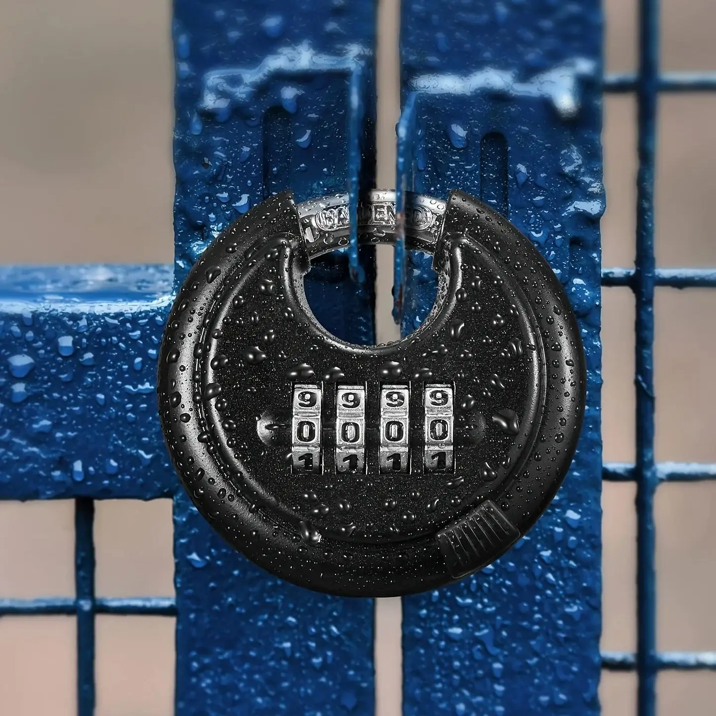 70mm Multi-Color Anti-Theft Password Lock Zinc Alloy Wardrobe Drawer Key Box Safety Water-Proof Rust-Proof Circular Cake Padlock