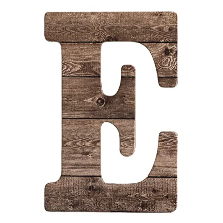 

- 12" Wood Letters for Wall Decor, Rustic Wall Sign, Decorative Hanging Alphabet Signs, House Number, Decorations for Wedding B