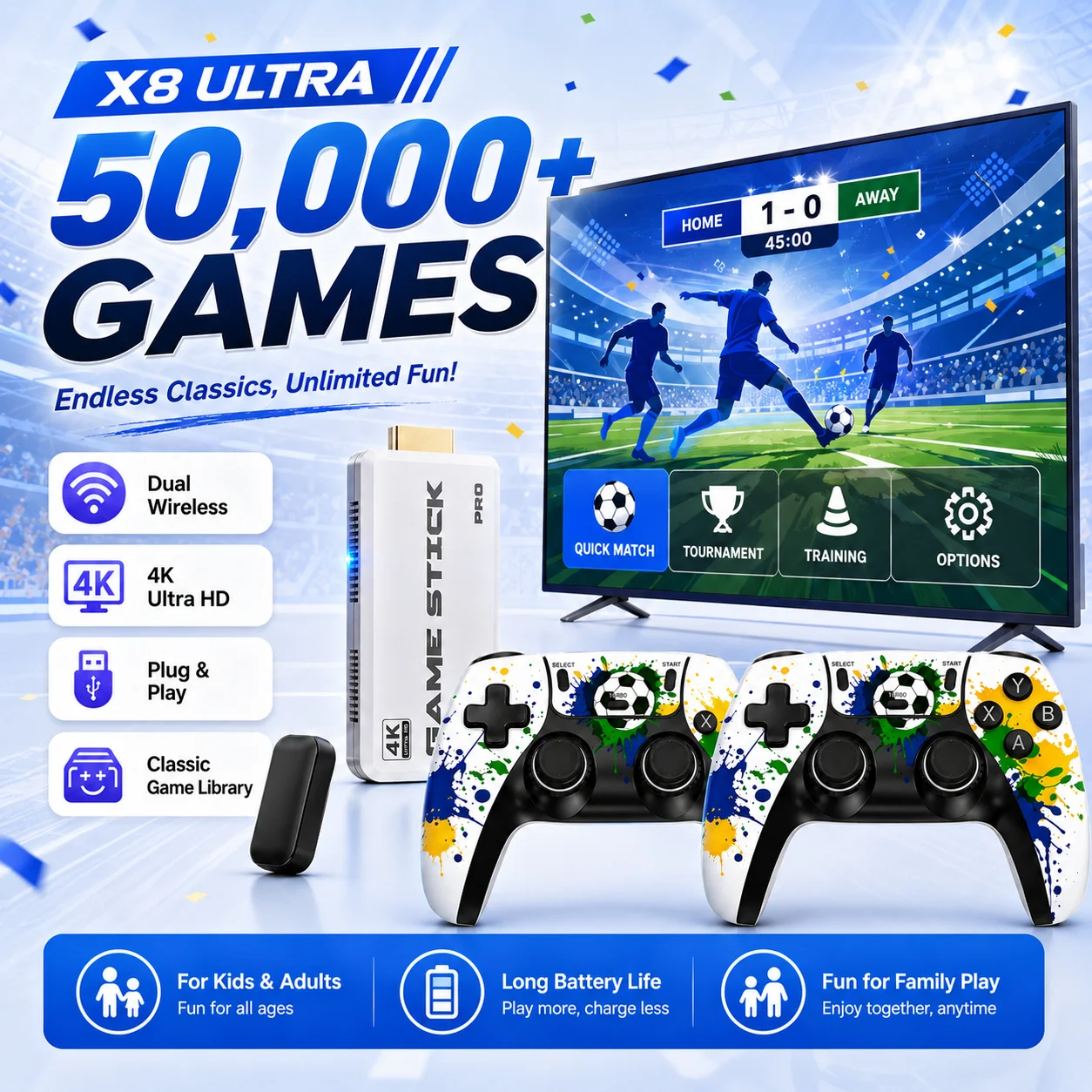 Retro Gaming Hdmi Stick - Console di Gioco Retro 4K HDMI