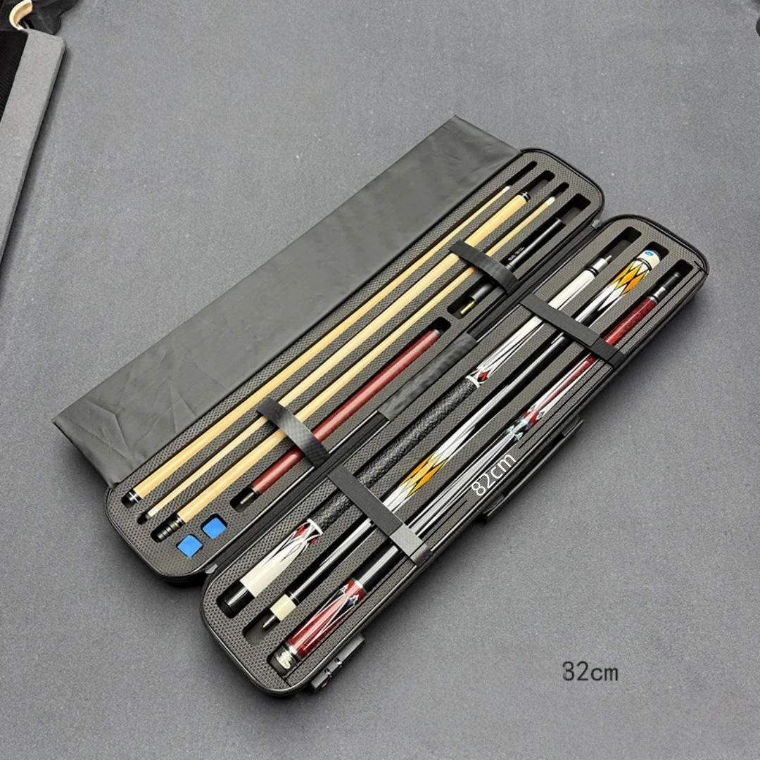 حافظة عصا البلياردو 1/2 حافظة ذات طرف كبير تسعة كرات صندوق جديلة قفل مجمع ستة فتحات كسر القفز الكل في واحد حقيبة الراقية المحمولة آمنة