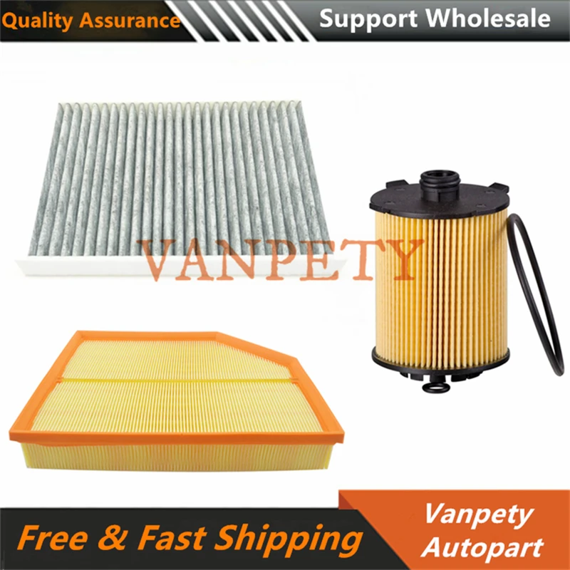 New Cabin Air Filter+Oil Filter for Volvo S90 II V90 II 2016- XC60 II 2017- XC90 II 2014- 31407747 31404470 31372212 31370089