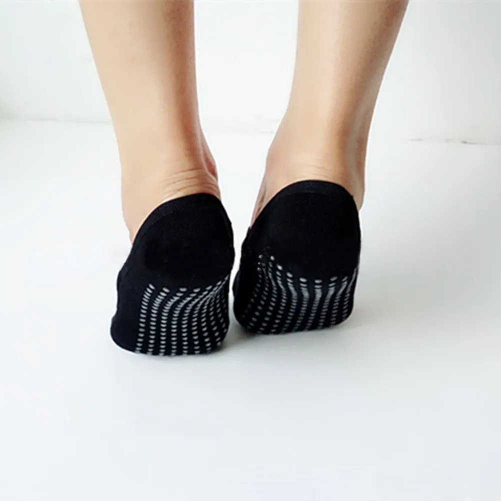 Women Yoga Socks with 3D Gel Non Slip Pilates Dance Barre Socks for Gym Ballet Black One Size Fits