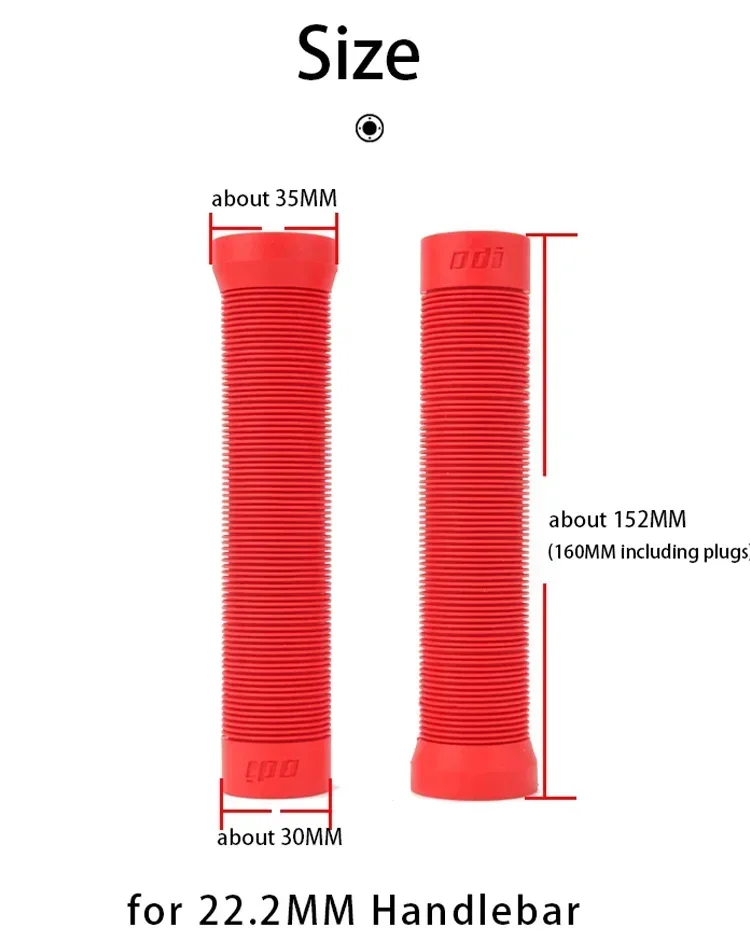 ODI Silikon-Fahrradlenkergriff, 160 mm, erweiterte MTB-Manschette, rutschfeste Mountainbike-Griffe, bequeme MTB-Lenkerabdeckung – Detail 14