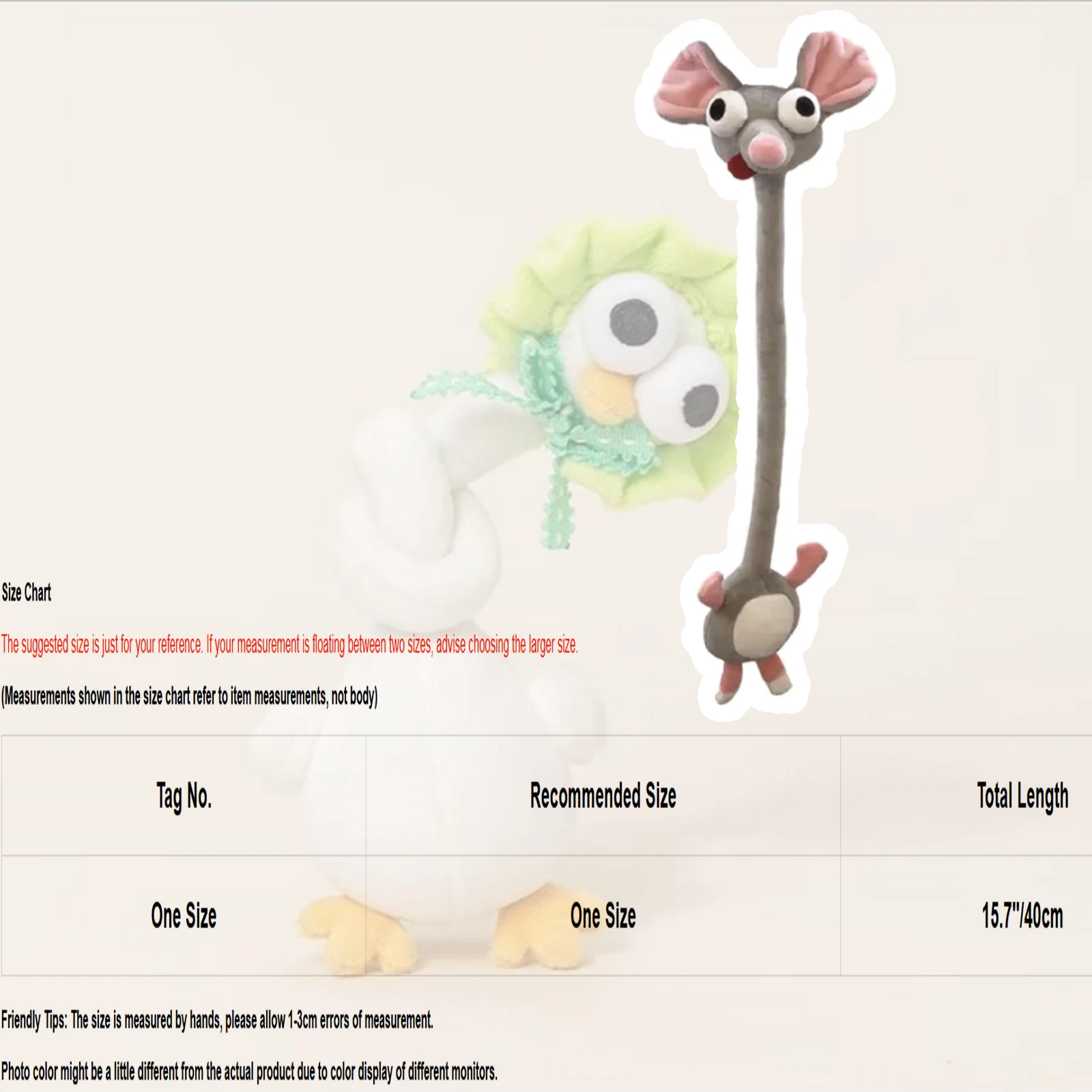 Long Neck Animal Plush Backpack Pendant Stuffed Doll Keychain Bag Charms Safety Belt Cute Decor Festival Birthday
