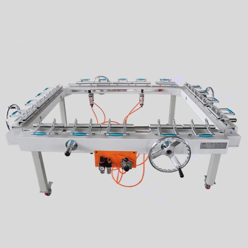 

1200x 1500mm Silk Screen Mesh Making Machine Double Chuck Stretching Machine For Screen