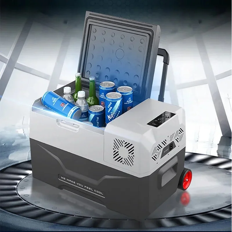 

Car Refrigerator Portable Outdoor Camping Small Fridge Mini Refrigerator Quick Freezing Small Freezer for Cosmetics Camping