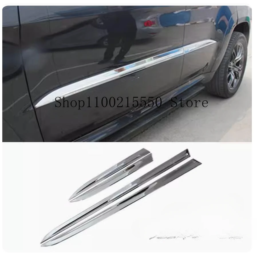 Side Door Body Trim For Jeep Grand Cherokee 2014 2015 2016 2017 2018 Chrome Car Door Panel Streamer Molding Garnish Strips