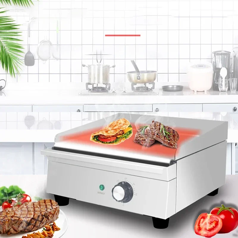 شواية كهربائية تجارية من الفولاذ المقاوم للصدأ أدوات خبز كهربائية لسطح المكتب المنزلي تيبانياكي على الطراز الأوروبي 1700 وات