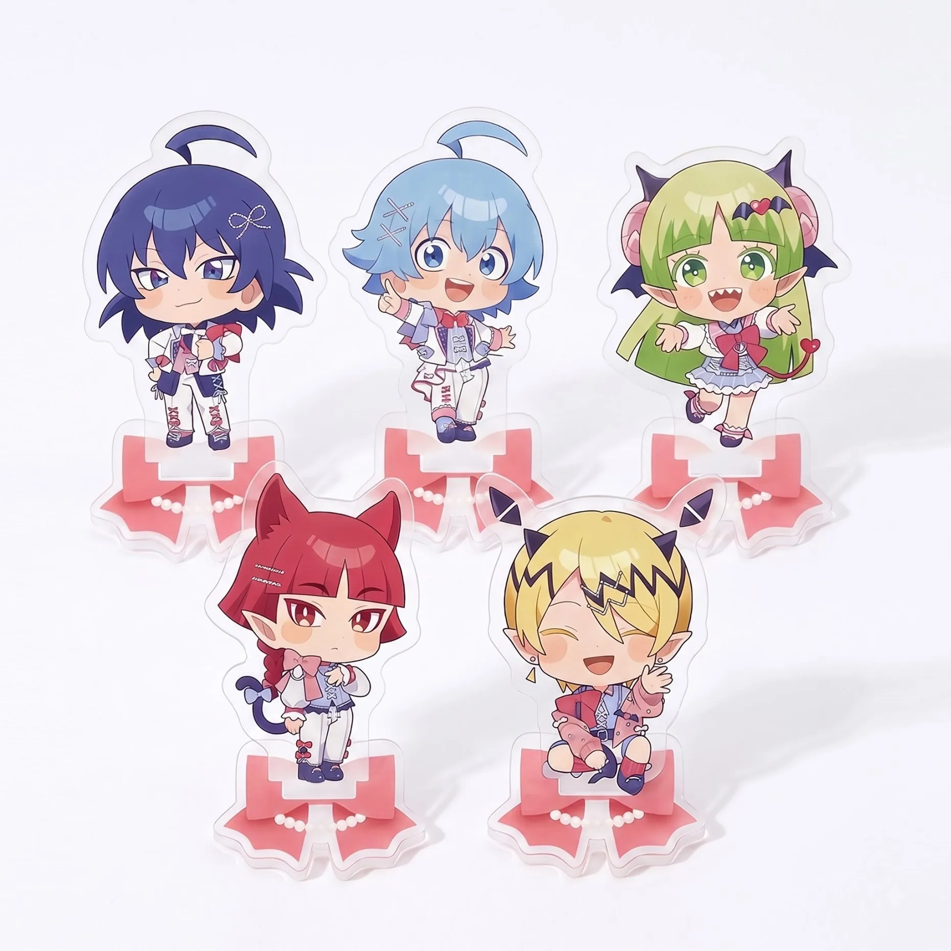 10cm Welcome to Demon School Iruma-kun Mairimashita Irumakun Acrylic Stand Keychain Iruma Clara Asmodeus Opera Standing Figure