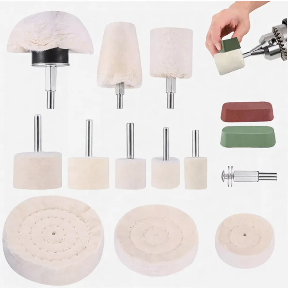 For Fengpeng Metal Polishing Wheel Kit Cotton Buffing Pad Accessory For Jewelry Grinding Tool Surface Finishing Grinder