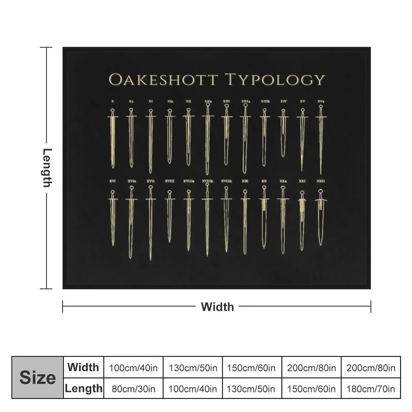 Swords of the Oakeshott typology Throw Blanket Shaggy blankets ands Blankets